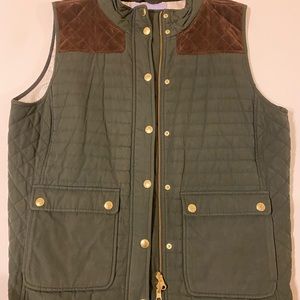 XL Vineyard Vines Hunter Green Quilted Vest